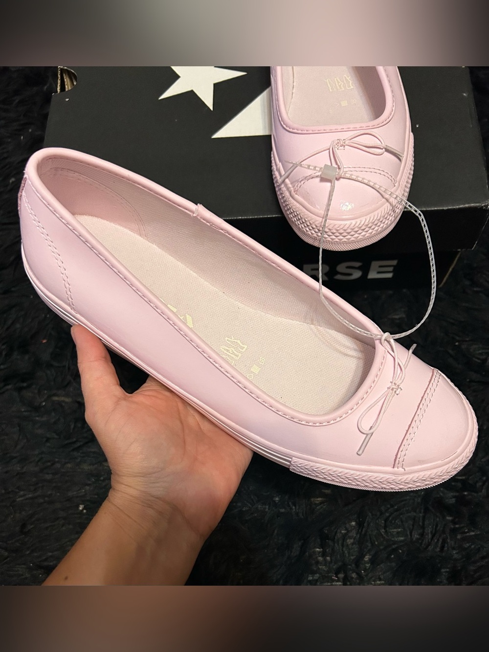 CONVERSE Chuck Taylor all star Dainty pink flats slip on shoes women’s 9 new